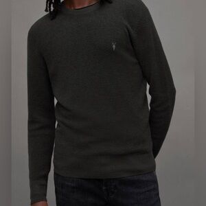 ALLSAINTS Ivar Merino Crew Neck Ramskull Sweater
DARK IVY GREEN (LARGE)